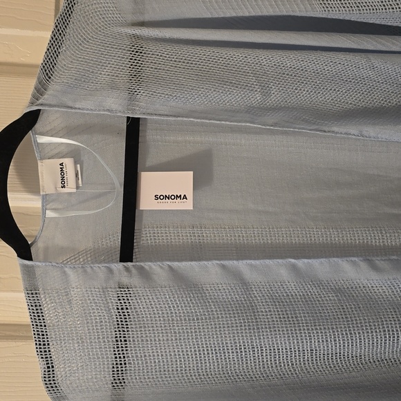 SONOMA BRAND WOMENS LIGHT BLUE WRAP OR COVERUP ONE SIZE FITS MOST - Picture 3 of 9